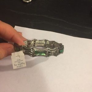 Green stone stretch bracelet Lia Sophia